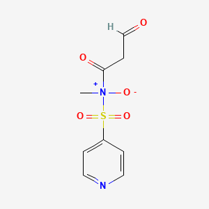 molecular formula C9H10N2O5S B12683144 3-Oxo-N-(4-pyridylsulphonyl)butyramide N-oxide CAS No. 85153-50-0