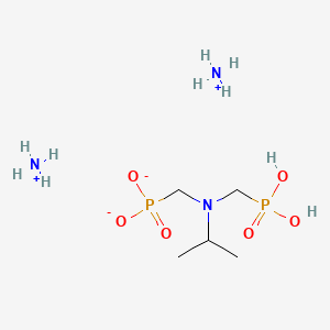 molecular formula C5H21N3O6P2 B12683151 Diammonium dihydrogen (((1-methylethyl)imino)bis(methylene))bisphosphonate CAS No. 94107-66-1