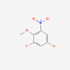 molecular formula C7H5BrFNO3 B1268318 4-Bromo-2-fluoro-6-nitroanisole CAS No. 74266-66-3