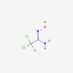 molecular formula C2H3Cl3N2O B1268320 2,2,2-trichloro-N'-hydroxyethanimidamide CAS No. 2533-67-7
