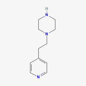 molecular formula C11H17N3 B1268323 1-[2-(吡啶-4-基)乙基]哌嗪 CAS No. 53345-16-7