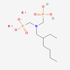 molecular formula C10H23K2NO6P2 B12683235 Dipotassium dihydrogen (((2-ethylhexyl)imino)bis(methylene))bisphosphonate CAS No. 94230-75-8
