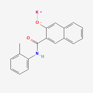 molecular formula C18H14KNO2 B12683237 Potassium 3-hydroxy-N-(o-tolyl)naphthalene-2-carboxamidate CAS No. 93964-21-7