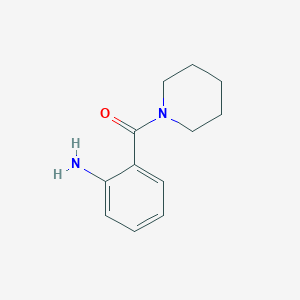 molecular formula C12H16N2O B1268324 (2-Aminophenyl)(piperidin-1-yl)methanone CAS No. 39630-25-6