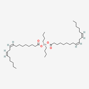 molecular formula C44H80O4Sn B12683322 Dibutylbis(octadeca-9(Z),12(Z)-dienoyloxy)stannane CAS No. 85391-79-3