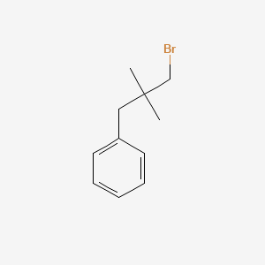 molecular formula C11H15B B1268333 (3-Bromo-2,2-dimethylpropyl)benzene 