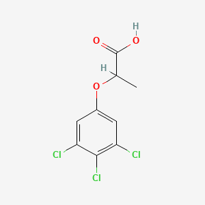 molecular formula C9H7Cl3O3 B12683346 2-(3,4,5-Trichlorophenoxy)propanoic acid CAS No. 949-60-0