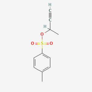 molecular formula C11H12O3S B1268337 but-3-yn-2-yl 4-methylbenzenesulfonate CAS No. 53487-52-8
