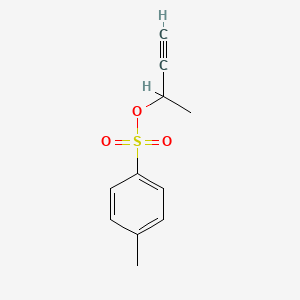 molecular formula C11H12O3S B1268337 对甲苯磺酸 1-丁炔-3-基酯 CAS No. 53487-52-8