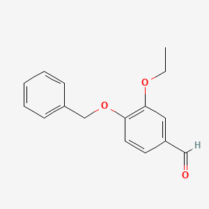 molecular formula C16H16O3 B1268341 4-Benzyloxy-3-ethoxybenzaldehyde CAS No. 60186-33-6