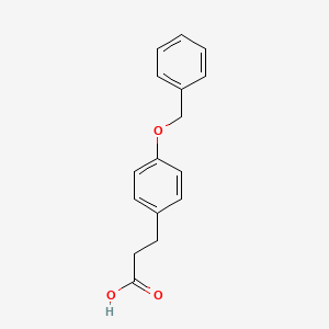 molecular formula C16H16O3 B1268342 3-(4-Benzyloxyphenyl)propionic acid CAS No. 50463-48-4