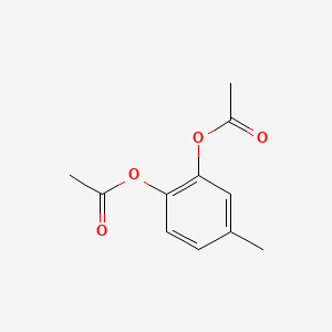molecular formula C11H12O4 B12683422 1,2-Benzenediol, 4-methyl-, diacetate CAS No. 13287-30-4