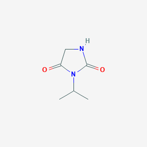 molecular formula C6H10N2O2 B1268343 3-(propan-2-yl)imidazolidine-2,4-dione CAS No. 63637-90-1