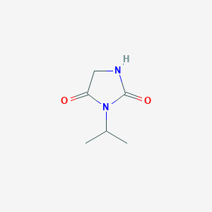 molecular formula C6H10N2O2 B1268343 3-Isopropylimidazolidine-2,4-dione CAS No. 63637-90-1