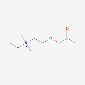 molecular formula C9H20NO2+ B12683464 Acetylethylcholine CAS No. 40792-85-6