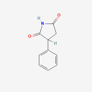 molecular formula C10H9NO2 B1268348 3-Phenylpyrrolidine-2,5-dione CAS No. 3464-18-4