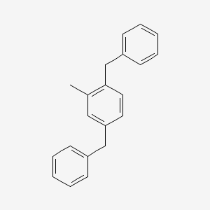 molecular formula C21H20 B12683501 2,5-Dibenzyltoluene CAS No. 56310-11-3