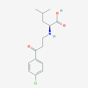 molecular formula C15H20ClNO3 B12683513 N-(3-(4-Chlorophenyl)-3-oxopropyl)-L-leucine CAS No. 92515-03-2