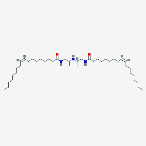 molecular formula C42H81N3O2 B12683540 Dioleic acid, diamide with N-(2-aminomethylethyl)propane-1,2-diamine CAS No. 74983-97-4