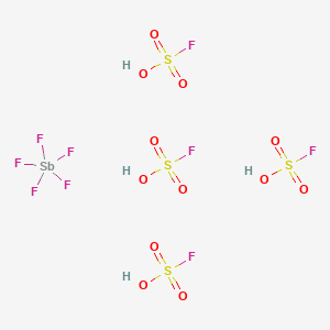 molecular formula F9H4O12S4Sb B12683548 Einecs 251-739-2 CAS No. 33910-86-0
