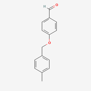 molecular formula C15H14O2 B1268358 4-[(4-Methylbenzyl)oxy]benzaldehyde CAS No. 66742-58-3