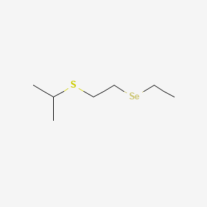 molecular formula C7H16SSe B12683607 Propane, 2-((2-(ethenylseleno)ethyl)thio)- CAS No. 90053-41-1