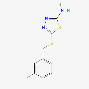 5-[(3-Methylbenzyl)sulfanyl]-1,3,4-thiadiazol-2-ylamine