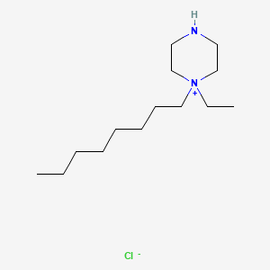 molecular formula C14H31ClN2 B12683682 1-Ethyl-1-octylpiperazinium chloride CAS No. 109043-14-3
