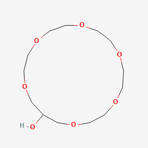 molecular formula C13H26O7 B12683688 1,4,7,10,13,16-Hexaoxacyclononadecan-18-ol CAS No. 77887-91-3