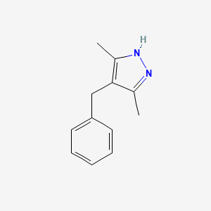 molecular formula C12H14N2 B1268373 4-苄基-3,5-二甲基-1H-吡唑 CAS No. 23147-77-5