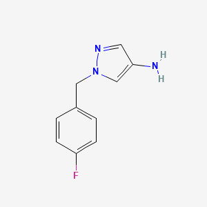 molecular formula C10H10FN3 B1268375 1-(4-Fluorobenzyl)-1H-pyrazol-4-amine CAS No. 514801-12-8