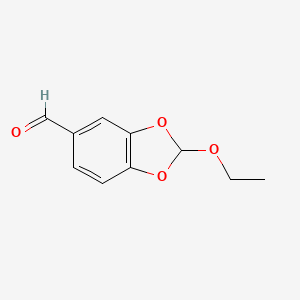 molecular formula C10H10O4 B12683763 42Xpf55ctm CAS No. 1638296-86-2