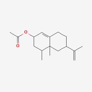molecular formula C17H26O2 B12683785 2,3,4,4a,5,6,7,8-Octahydro-4,4a-dimethyl-6-(1-methylvinyl)-2-naphthyl acetate CAS No. 94232-80-1