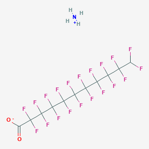 molecular formula C11H5F20NO2 B12683787 Ammonium 2,2,3,3,4,4,5,5,6,6,7,7,8,8,9,9,10,10,11,11-icosafluoroundecanoate CAS No. 5081-02-7
