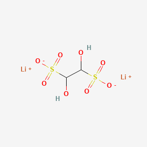 molecular formula C2H4Li2O8S2 B12683848 Dilithium 1,2-dihydroxy-1,2-ethanedisulphonate CAS No. 85068-57-1