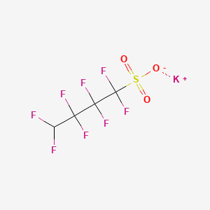 molecular formula C4HF8KO3S B12683870 Potassium 1,1,2,2,3,3,4,4-octafluorobutane-1-sulphonate CAS No. 70259-85-7