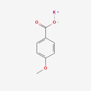 molecular formula C8H7KO3 B12683887 Potassium p-anisate CAS No. 52509-81-6