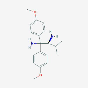 molecular formula C19H26N2O2 B126839 (2S)-(-)-1,1-Bis(4-methoxyphenyl)-3-methyl-1,2-butanediamine CAS No. 148369-91-9