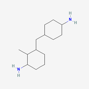 molecular formula C14H28N2 B12683969 3-((4-Aminocyclohexyl)methyl)-2-methylcyclohexylamine CAS No. 85586-54-5