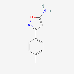 molecular formula C10H10N2O B1268397 3-(4-Methylphenyl)isoxazol-5-amine CAS No. 28883-91-2