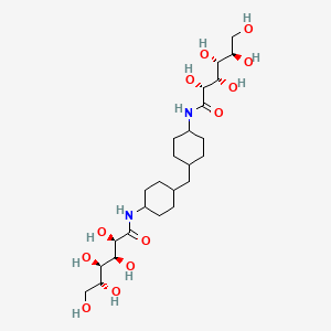 molecular formula C25H46N2O12 B12683971 N,N'-(Methylenedicyclohexane-4,1-diyl)bis-D-gluconamide CAS No. 93840-53-0