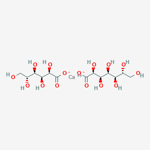 molecular formula C13H24CaO15 B12683991 calcium;(2S,3R,4S,5R,6R)-2,3,4,5,6,7-hexahydroxyheptanoate;(2R,3S,4R,5R)-2,3,4,5,6-pentahydroxyhexanoate CAS No. 95873-62-4
