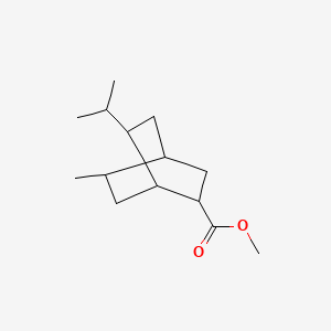 molecular formula C14H24O2 B12684012 Methyl 7-isopropyl-5-methylbicyclo(2.2.2)octane-2-carboxylate CAS No. 84522-27-0