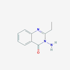 molecular formula C10H11N3O B1268405 3-氨基-2-乙基喹唑啉-4(3H)-酮 CAS No. 50547-51-8
