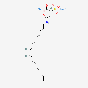 molecular formula C22H39NNa2O6S B12684113 Disodium (Z)-4-(9-octadecenylamino)-4-oxo-2-sulphonatobutyrate CAS No. 70904-60-8