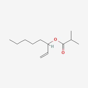 molecular formula C12H22O2 B12684160 1-Vinylhexyl isobutyrate CAS No. 93940-61-5