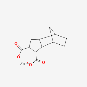 molecular formula C12H14O4Zn B12684177 zinc;tricyclo[5.2.1.02,6]decane-3,4-dicarboxylate CAS No. 93858-70-9