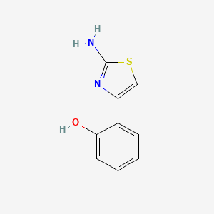 molecular formula C9H8N2OS B1268420 2-(2-Amino-thiazol-4-yl)-phenol CAS No. 60135-72-0