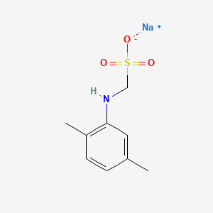molecular formula C9H12NNaO3S B12684249 Sodium ((2,5-dimethylphenyl)amino)methanesulphonate CAS No. 81730-11-2