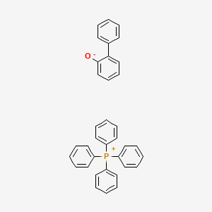 molecular formula C36H29OP B12684272 2-phenylphenolate;tetraphenylphosphanium CAS No. 94230-91-8